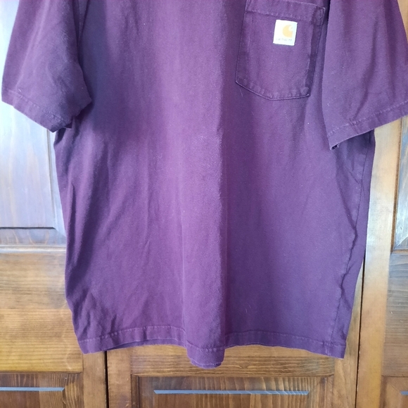 Carhartt Original Fit Heavyweight Port Logo Pocket T-shirt K87 PRT Size Large - Picture 5 of 11